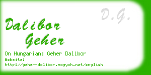 dalibor geher business card